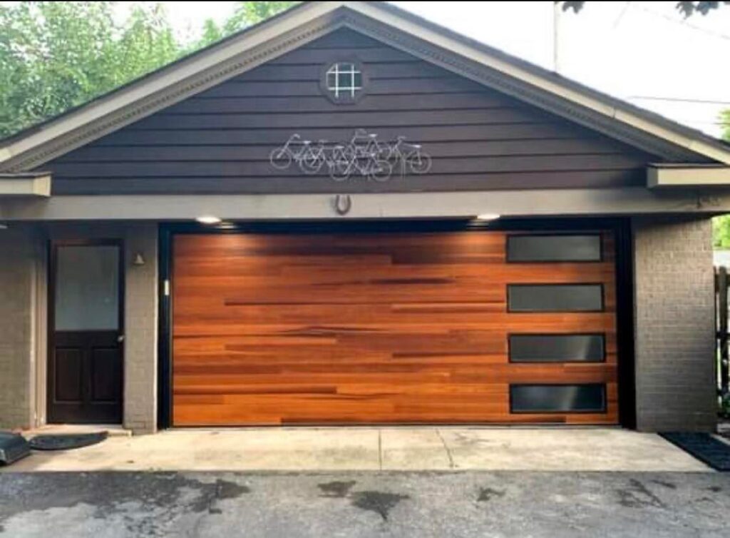 Modern garage door