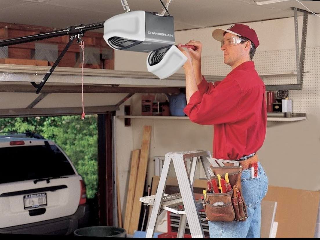 New garage door opener installation